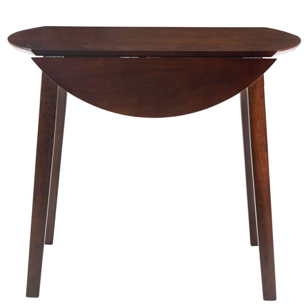 vidaXL Folding Dining Table Round MDF Brown