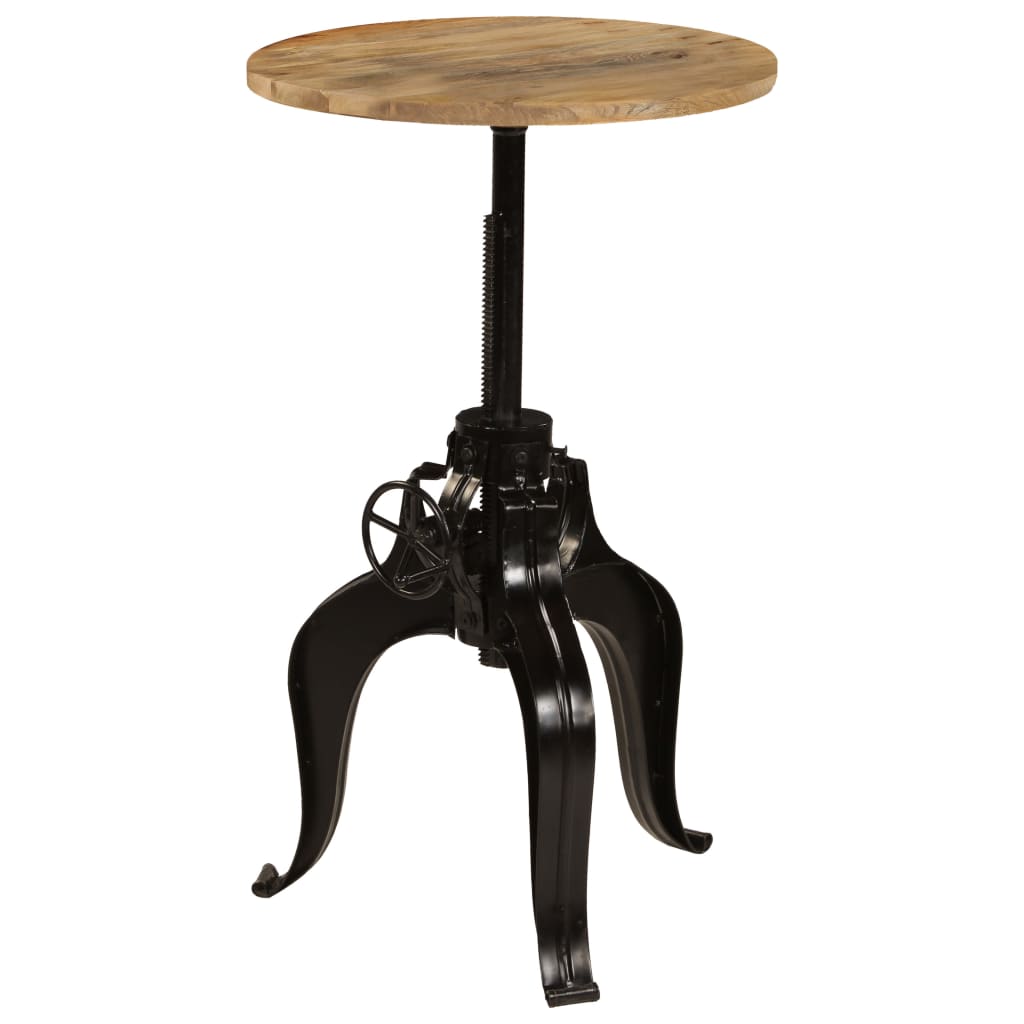 vidaXL Bar table 60x(76-110) cm solid mango wood