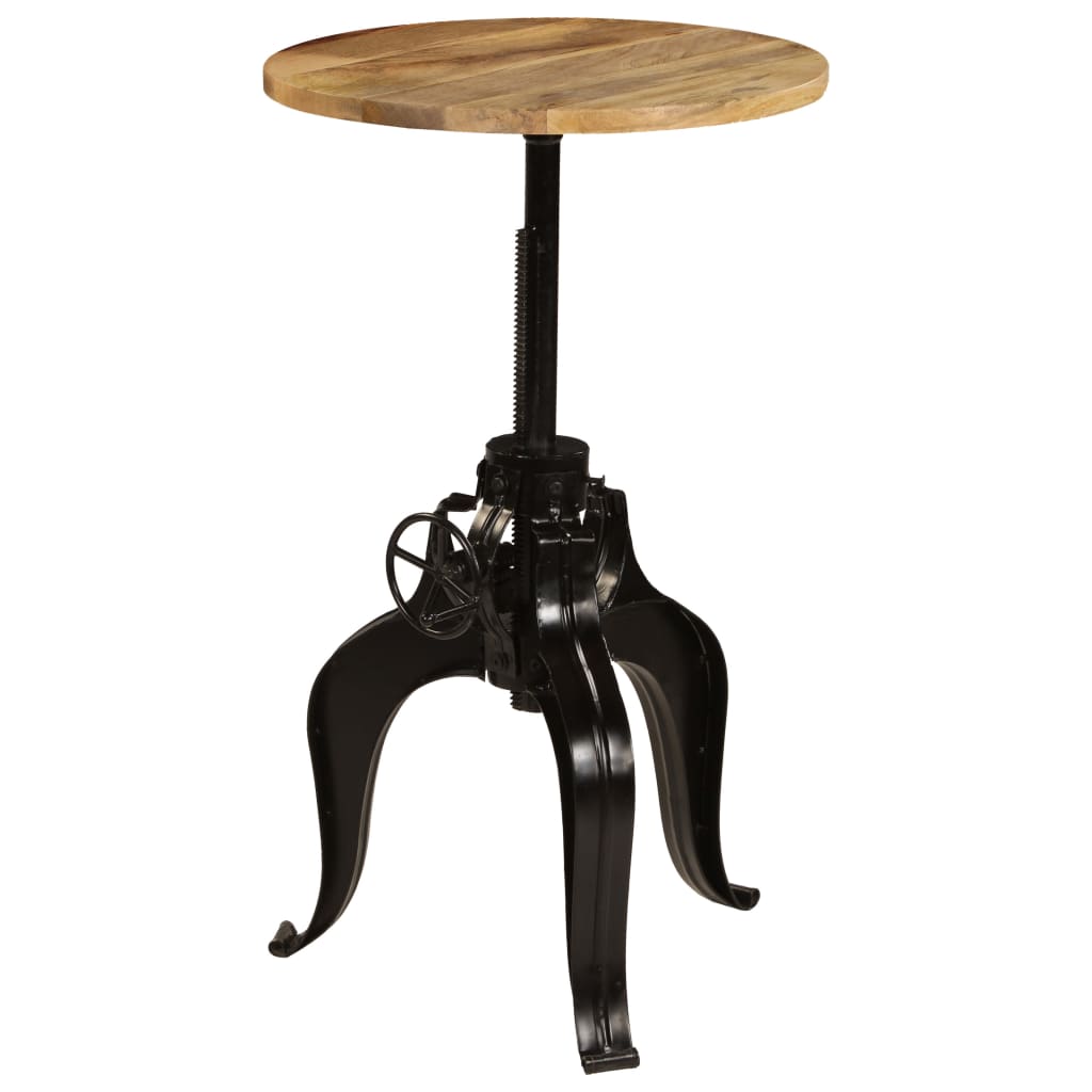 vidaXL Bar table 60x(76-110) cm solid mango wood