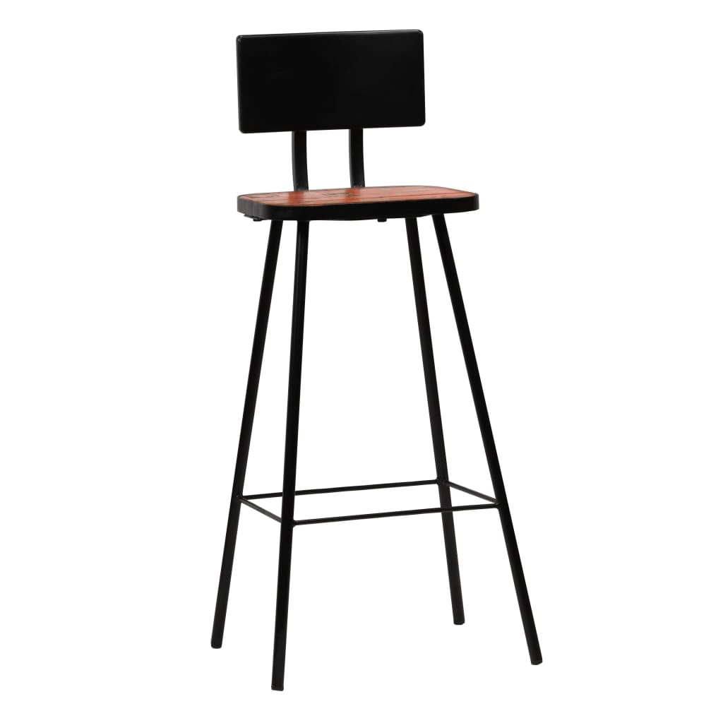 vidaXL Bar Stools 2 pcs Solid Reclaimed Wood