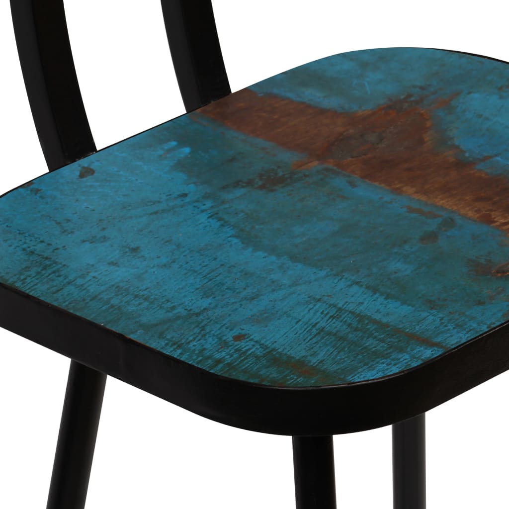 vidaXL 3-delige Barset massief gerecycled hout meerkleurig