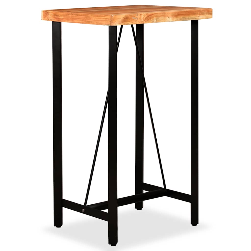 vidaXL Bar Table 60x60x107 cm Solid Acacia Wood