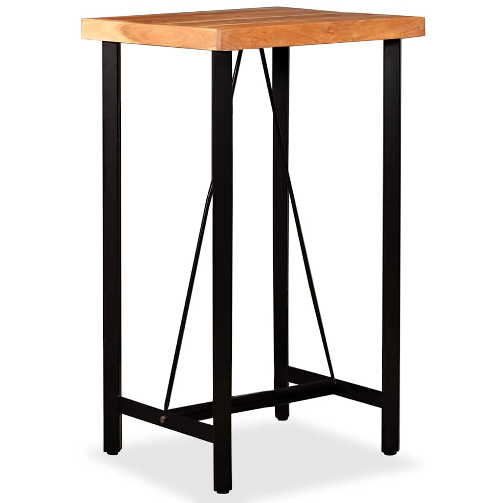 vidaXL Bar Table 60x60x107 cm Solid Acacia Wood