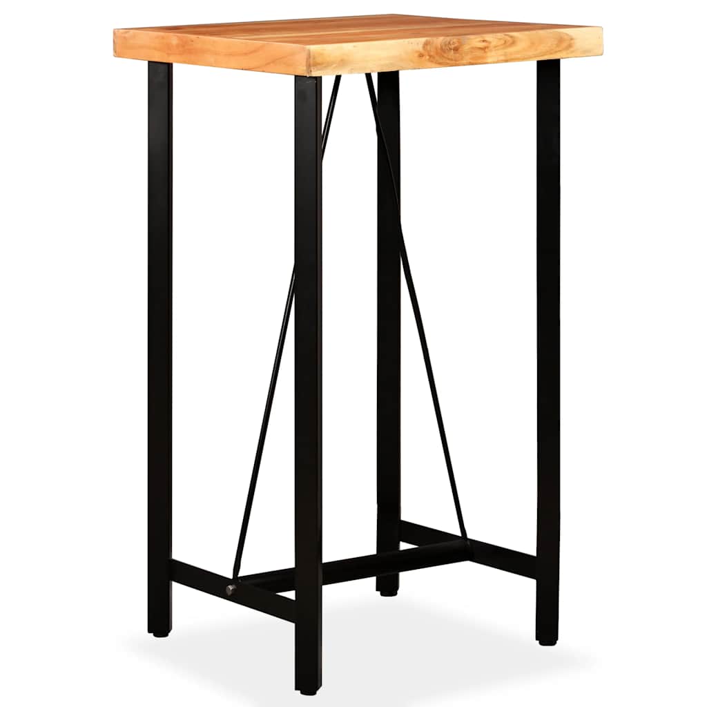 vidaXL Bar Table 60x60x107 cm Solid Acacia Wood