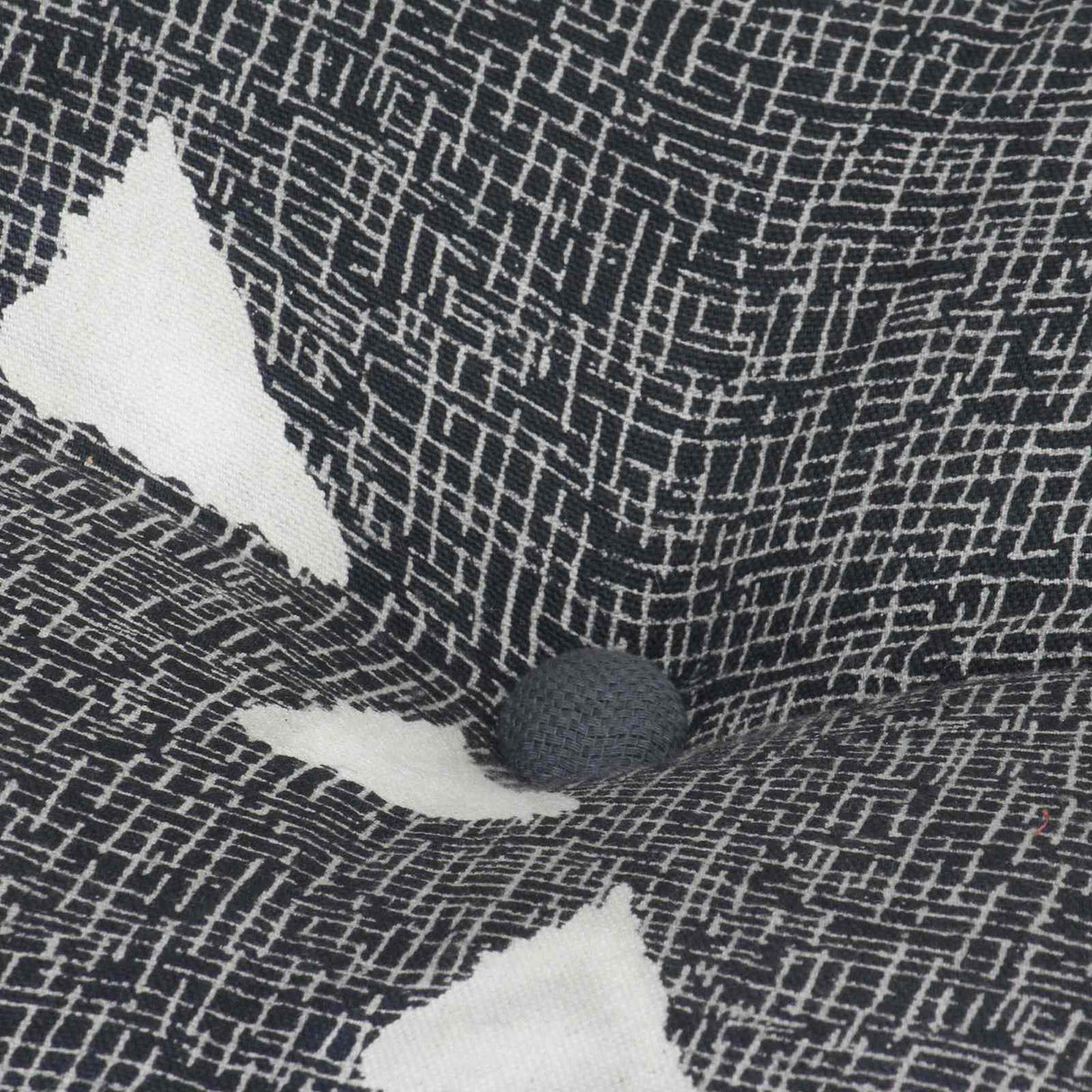 vidaXL Pouffes Geometric Grey and White 40 x 40 x 40 cm Fabric