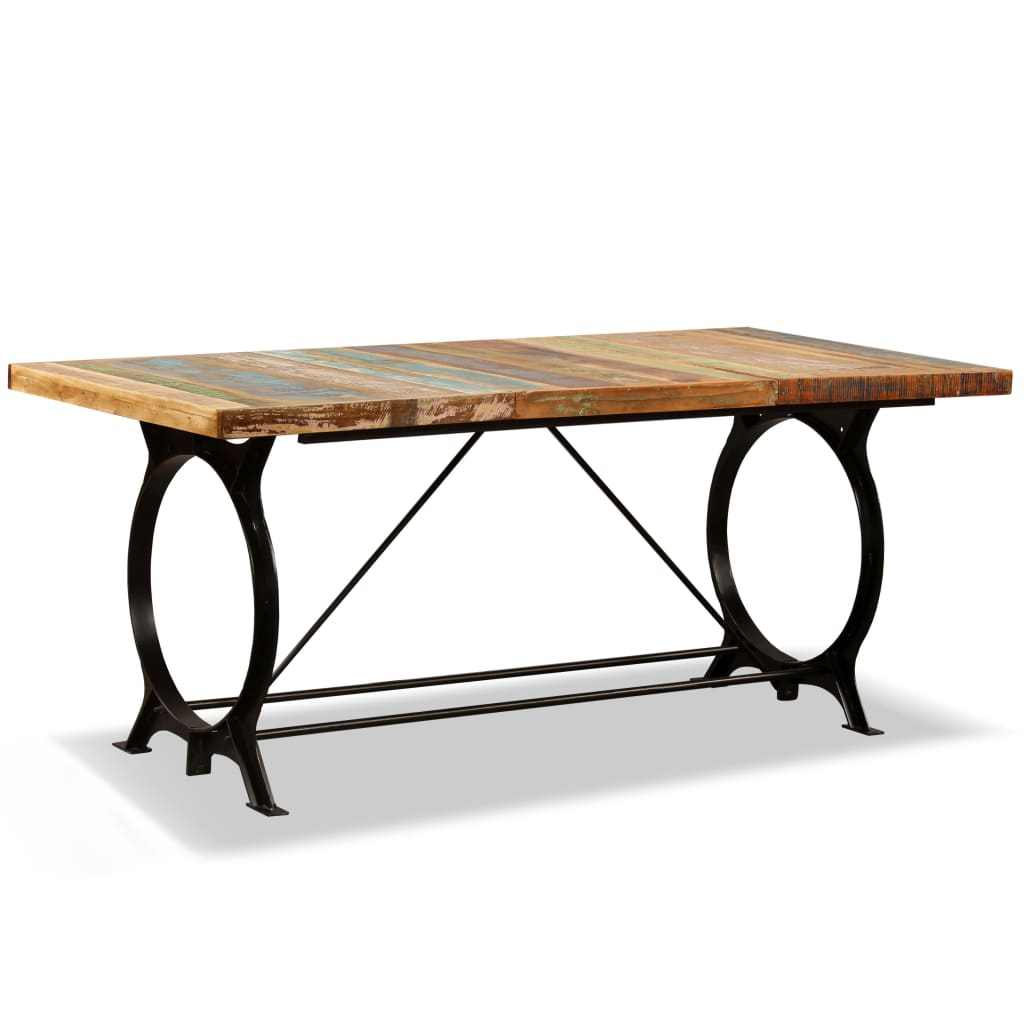 vidaXL Eettafel 180 cm massief gerecycled hout