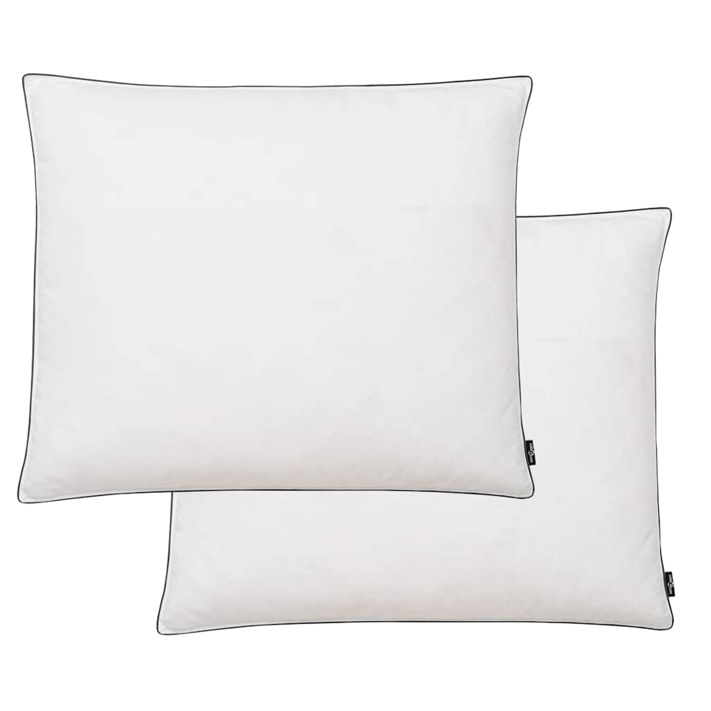 vidaXL Pillows 2 pcs feather filling 80x80 cm white