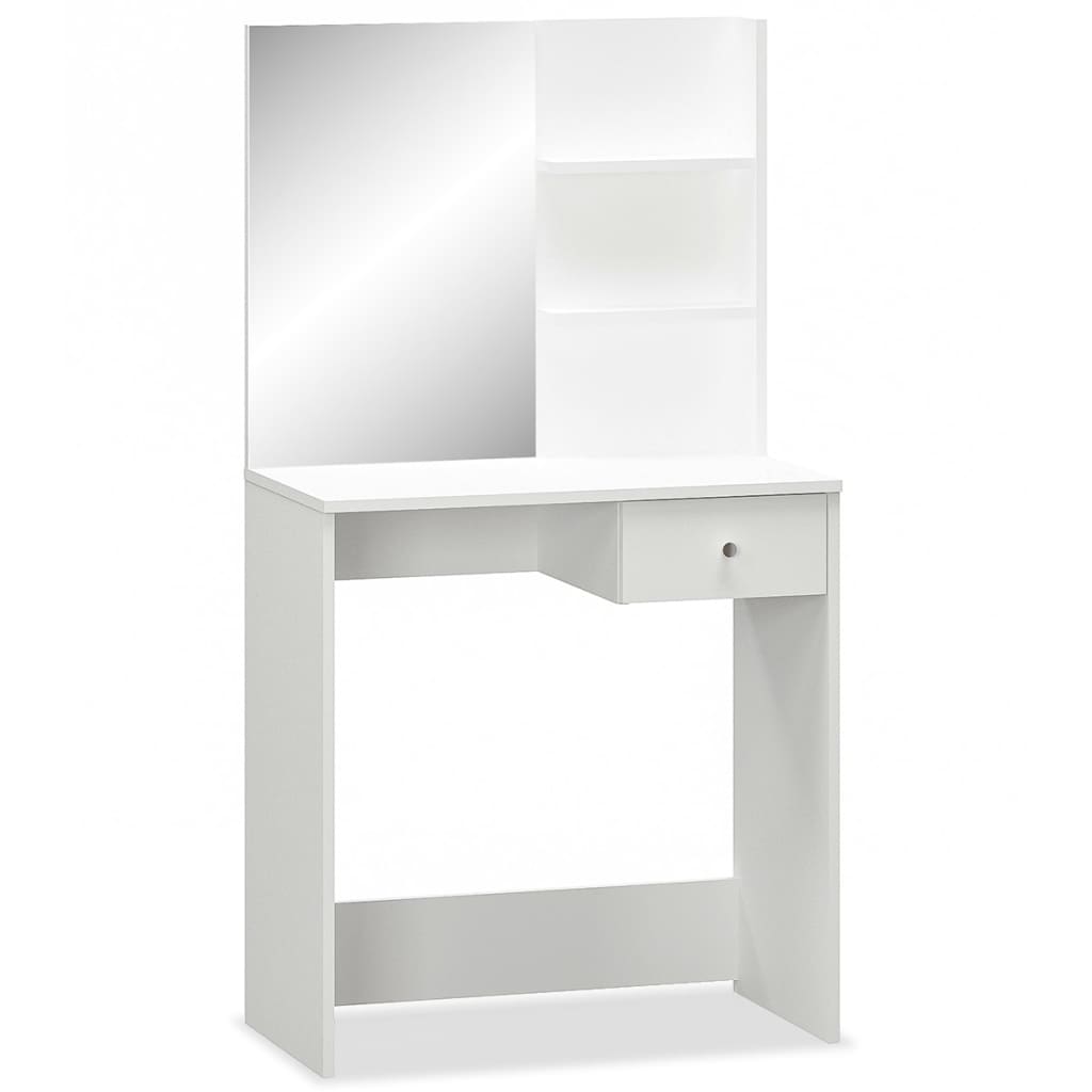 vidaXL Kaptafel 75x40x141 cm bewerkt hout wit