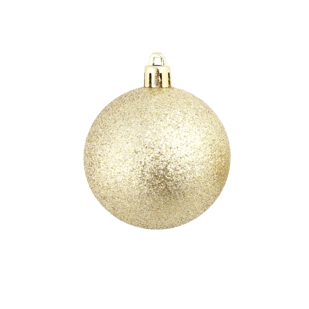 vidaXL 100-piece Christmas Ball Set 3/4/6 cm Gold