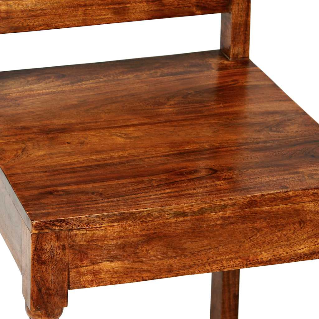 vidaXL Eetkamerstoelen 2 st klassiek hout met honingafwerking