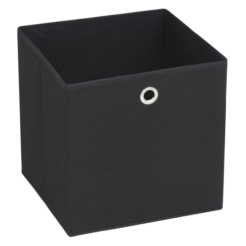 vidaXL Storage Boxes 4 pcs 32x32x32 cm non-woven fabric black