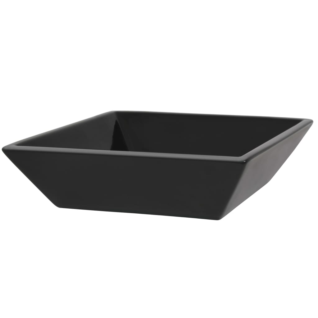 vidaXL Square Wash Basin white 41.5x41.5x12 cm ceramic
