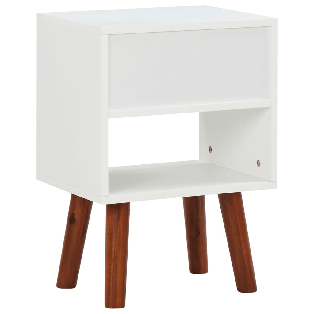 vidaXL Nachtkastje 40x30x57 cm massief acaciahout