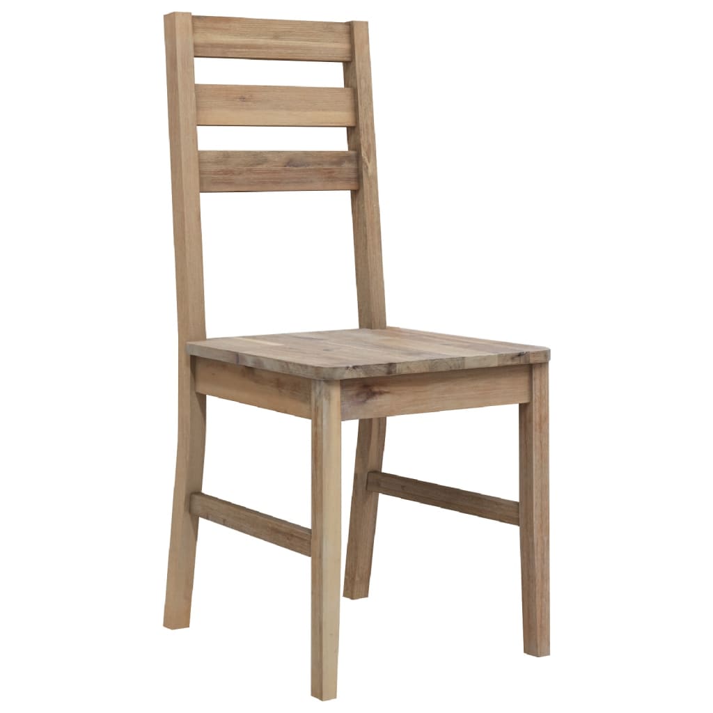 vidaXL Eetkamerstoelen 2 st massief acaciahout