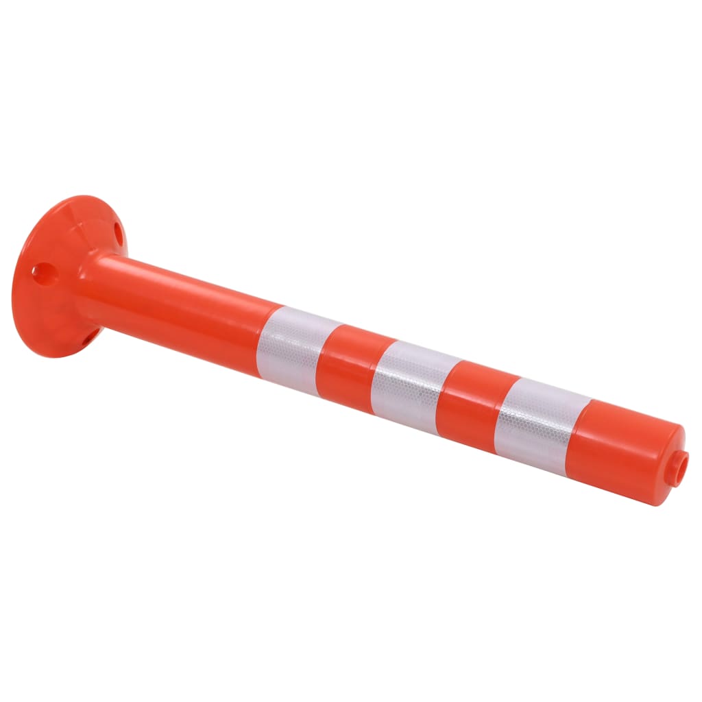 vidaXL Traffic Posts 75 cm Plastic 2 pcs