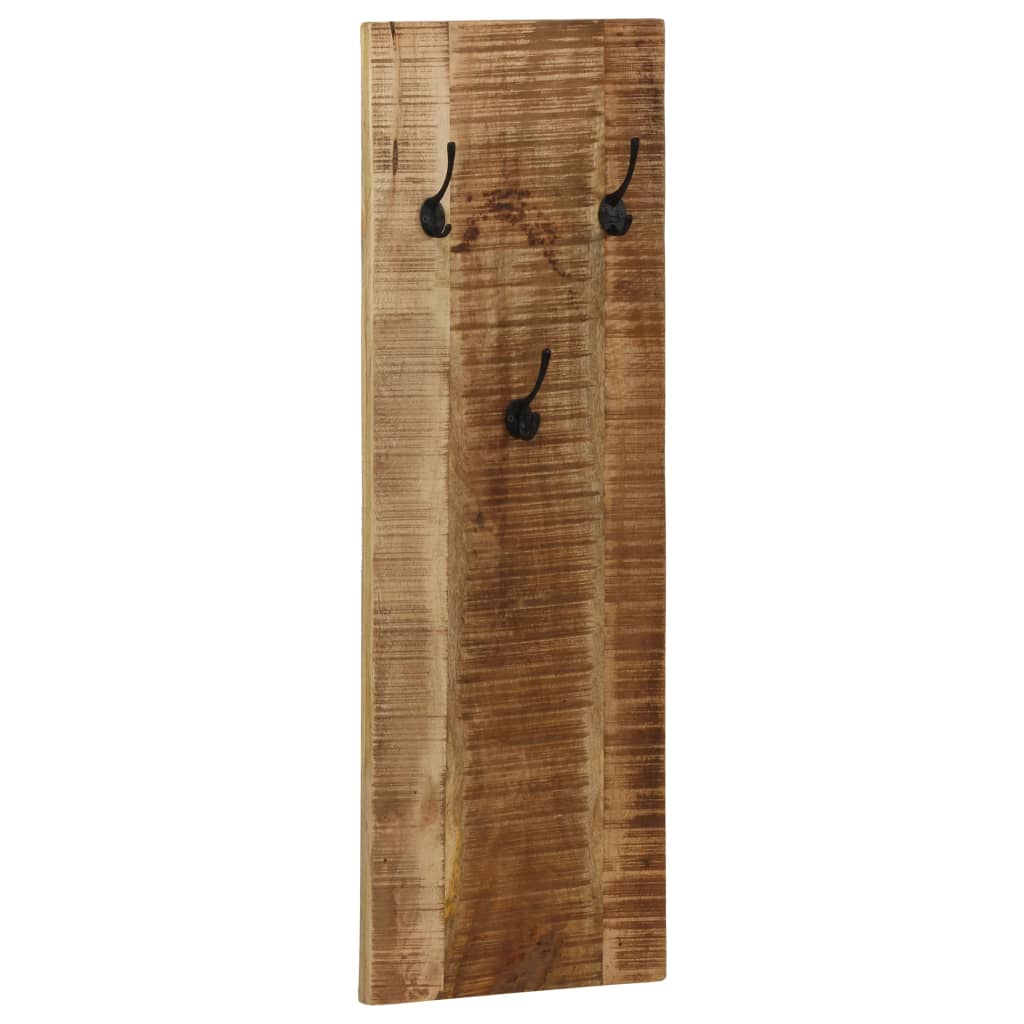 vidaXL Wall-Mounted Coat Racks 2 pcs 36x110x3 cm Solid Mango Wood