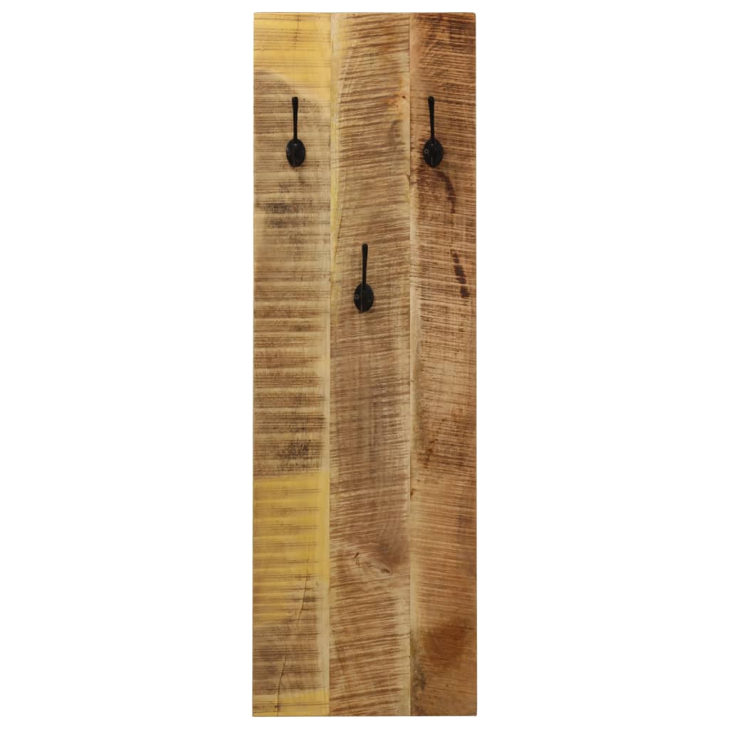 vidaXL Wall-Mounted Coat Racks 2 pcs 36x110x3 cm Solid Mango Wood