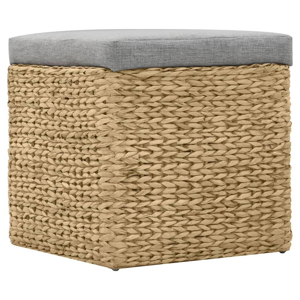 vidaXL Pouf Set Seagrass Grey 2-piece
