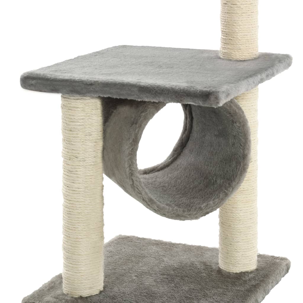 vidaXL Kattenkrabpaal met sisal krabpalen 65 cm grijs