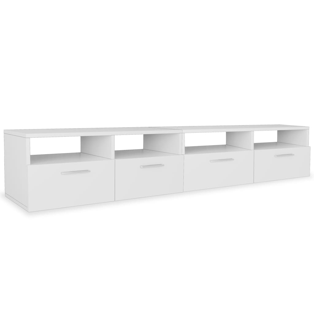 vidaXL TV Cabinets 2 pcs 95x35x36 cm Engineered Wood White