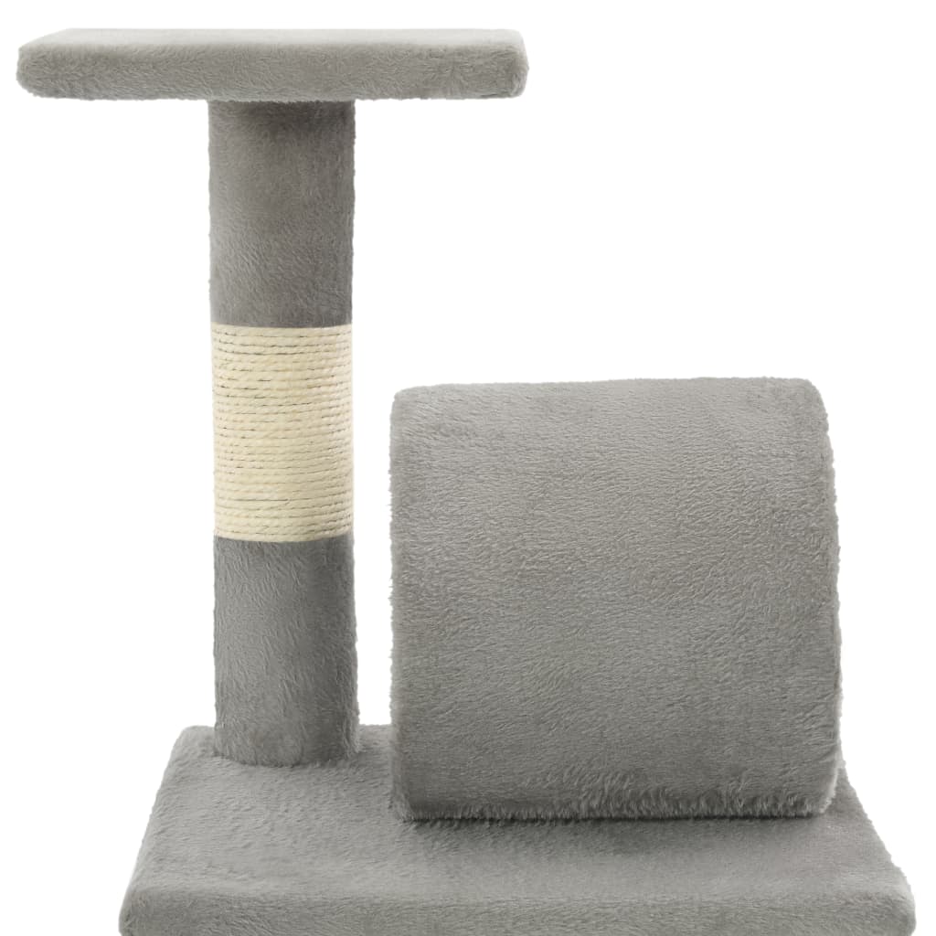 vidaXL Cat Scratching Post with Sisal Scratchers 65 cm Grey