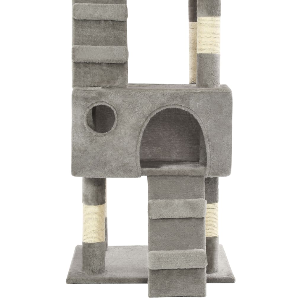 vidaXL Cat scratching post with sisal scratching posts 170 cm grey