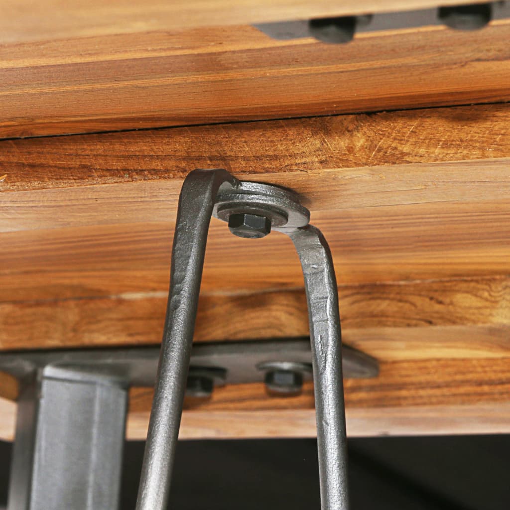 vidaXL 3-piece Solid Reclaimed Teak Bar Set