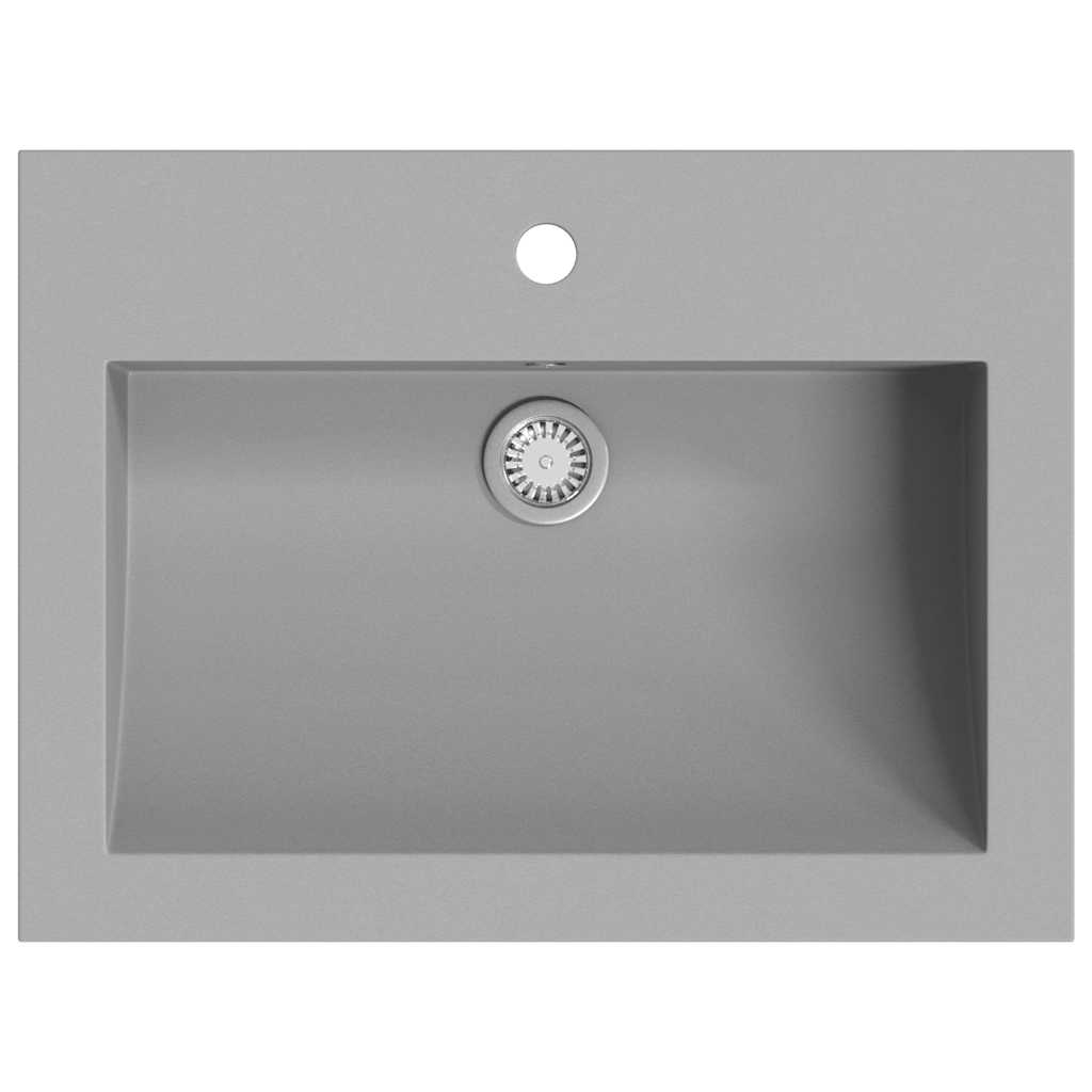 vidaXL Sink 600x450x120 mm granite black