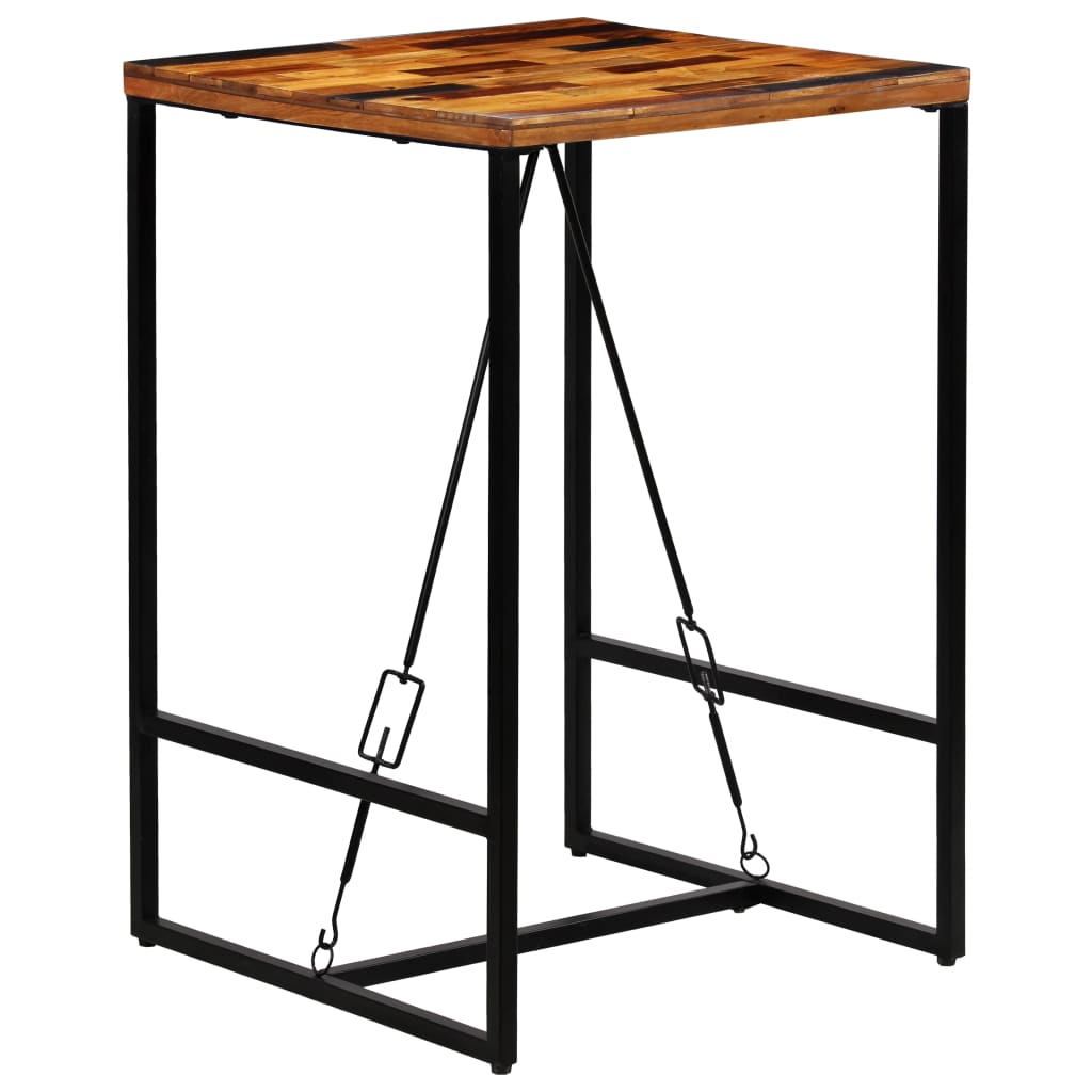 vidaXL Bar Table 70x70x106 cm Solid Reclaimed Wood