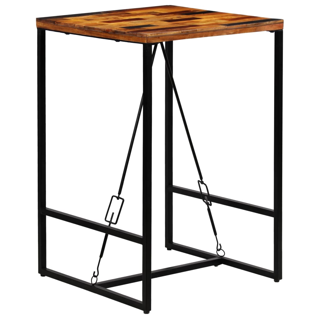 vidaXL Bar Table 70x70x106 cm Solid Reclaimed Wood