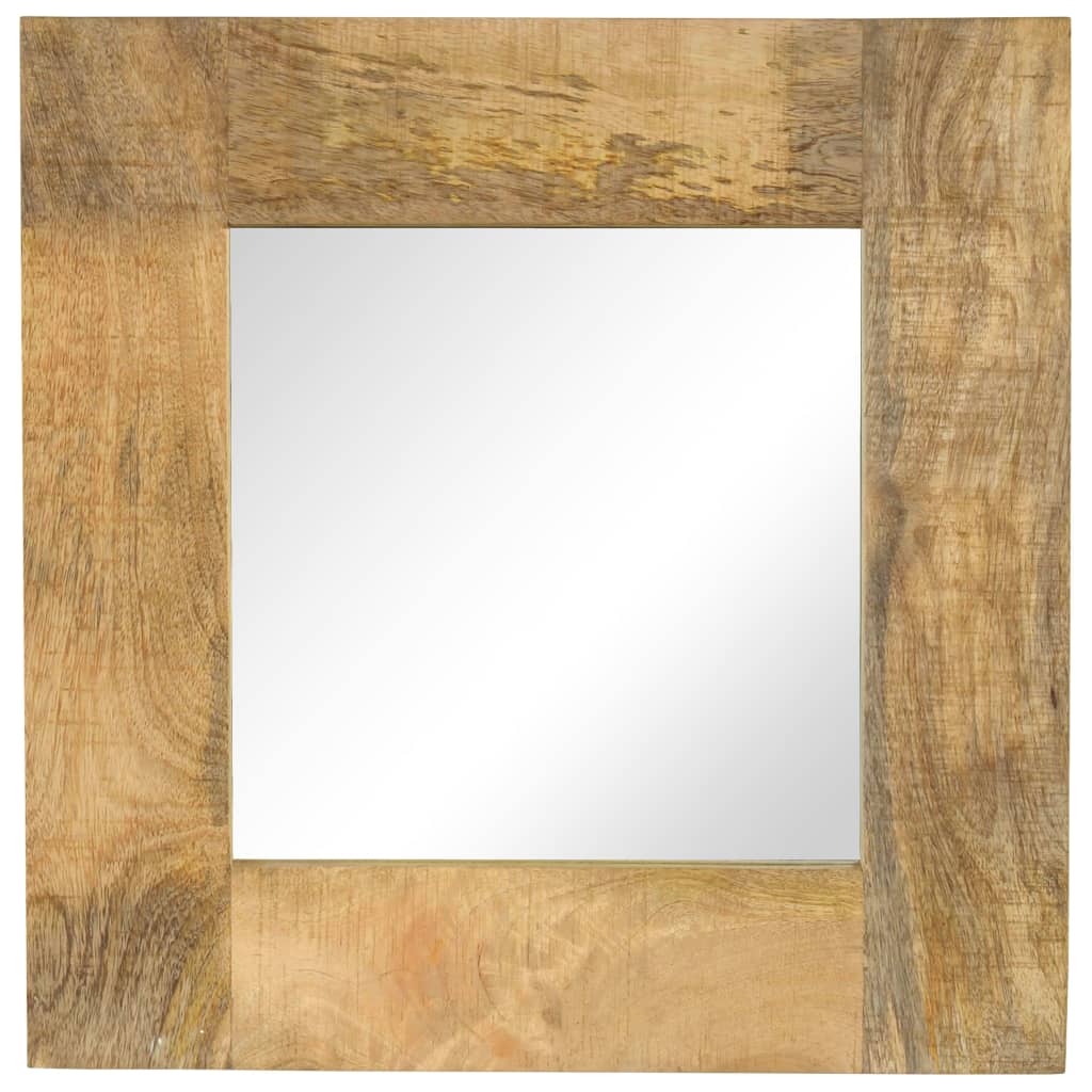 vidaXL Mirror 50x50 cm Solid Mango Wood