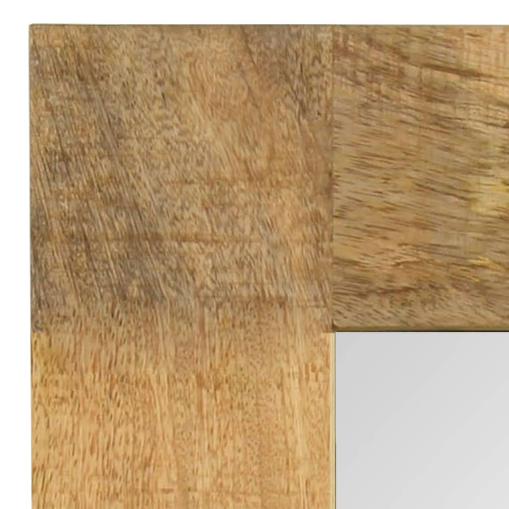 vidaXL Mirror 50x50 cm Solid Mango Wood