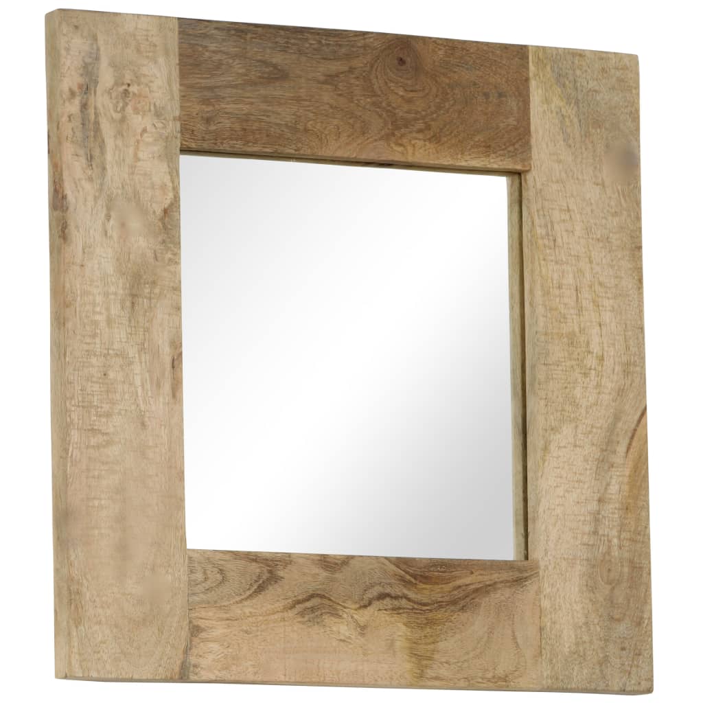 vidaXL Mirror 50x50 cm Solid Mango Wood