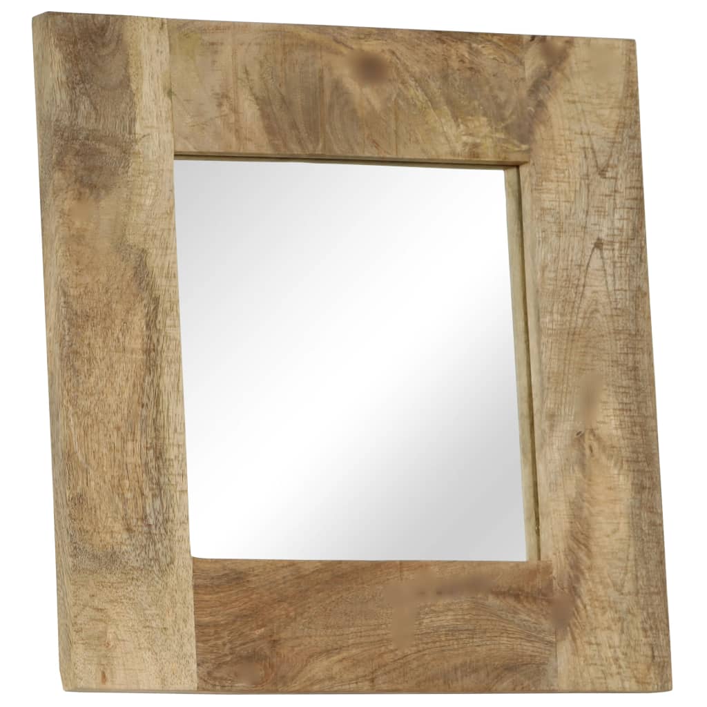 vidaXL Mirror 50x50 cm Solid Mango Wood