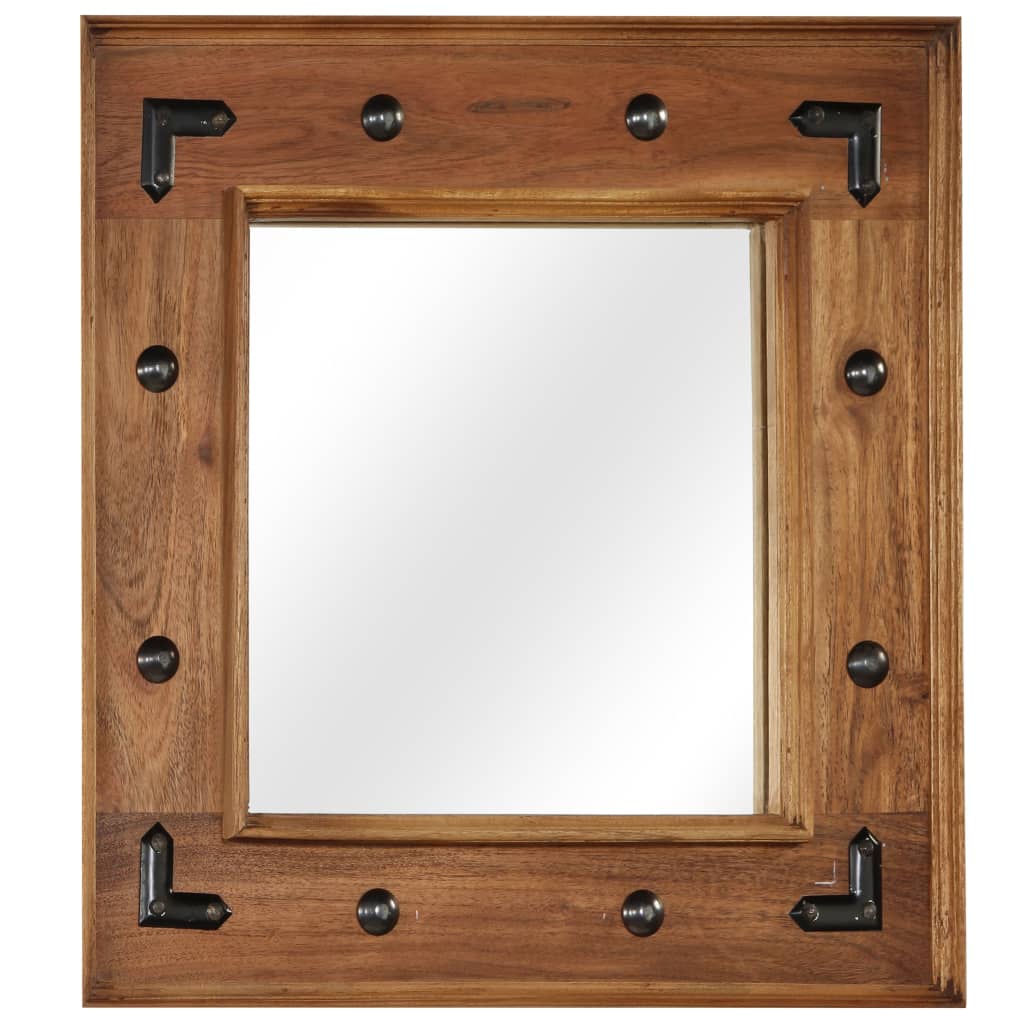 vidaXL Mirror 50x50 cm solid acacia wood