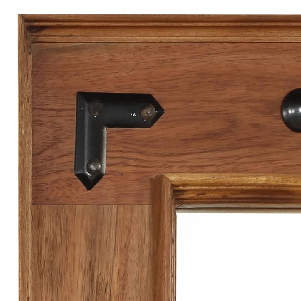 vidaXL Mirror 50x50 cm solid acacia wood