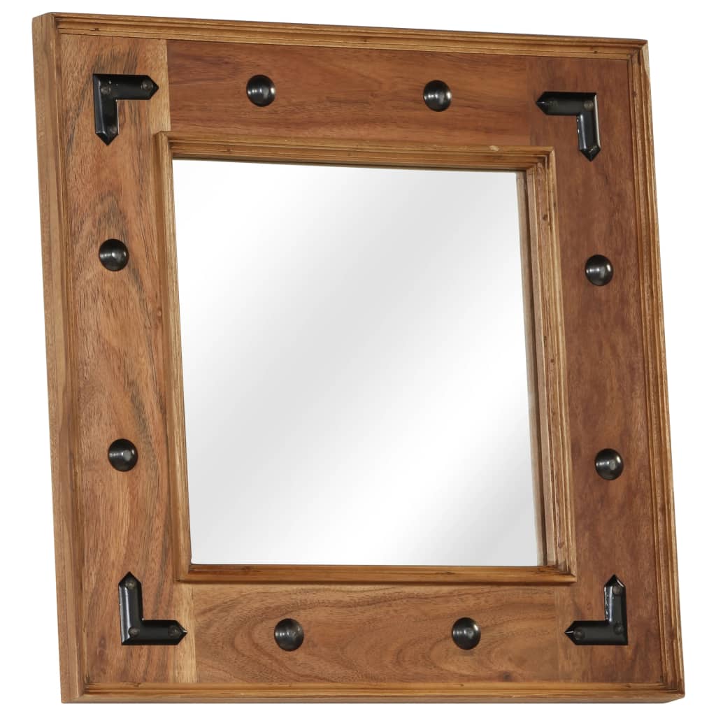 vidaXL Mirror 50x50 cm solid acacia wood
