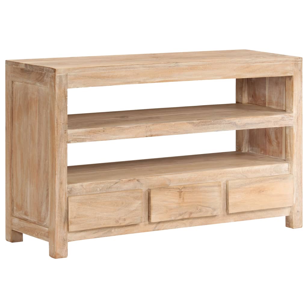 vidaXL TV Cabinet 90x30x55 cm Solid Acacia Wood Light Brown