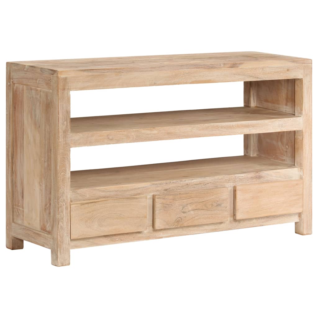 vidaXL TV Cabinet 90x30x55 cm Solid Acacia Wood Light Brown