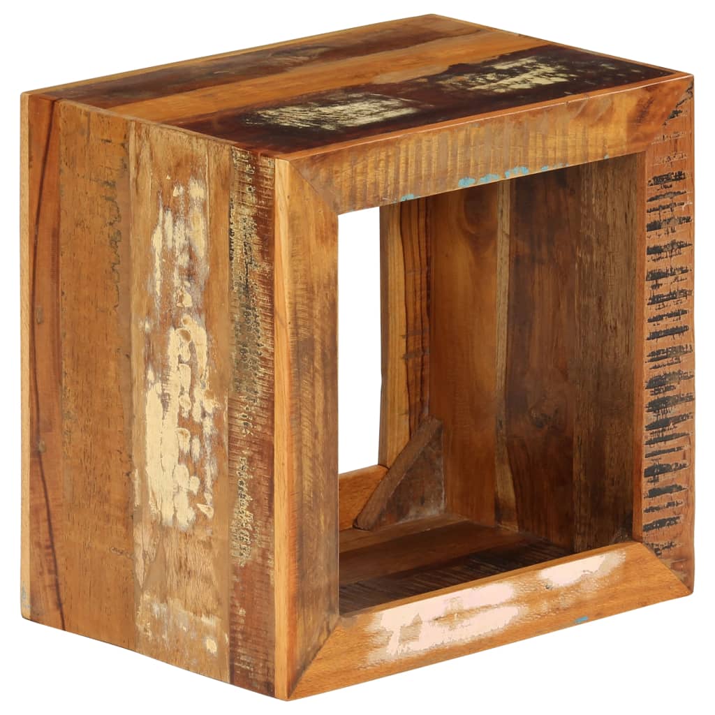 vidaXL Kruk 40x30x40 cm massief gerecycled hout
