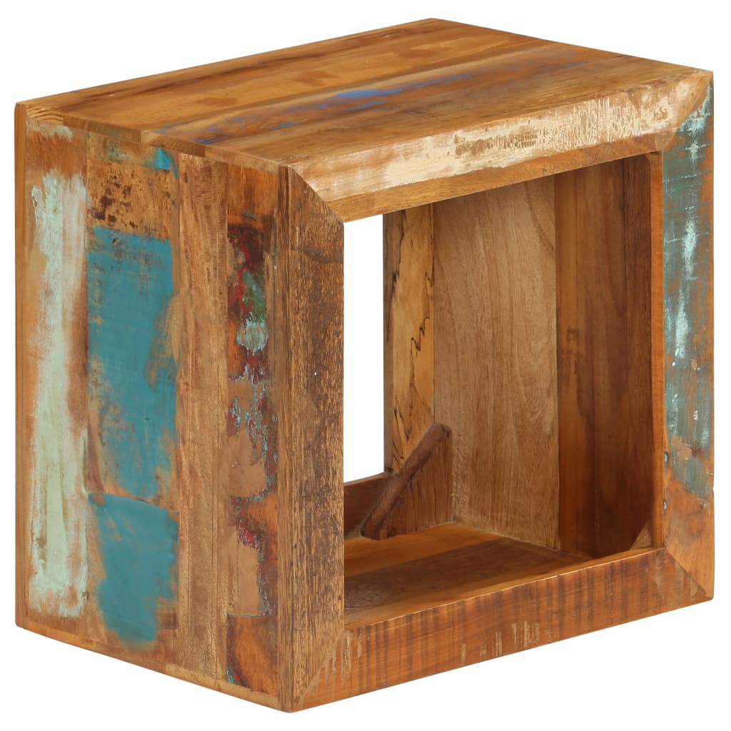 vidaXL Kruk 40x30x40 cm massief gerecycled hout
