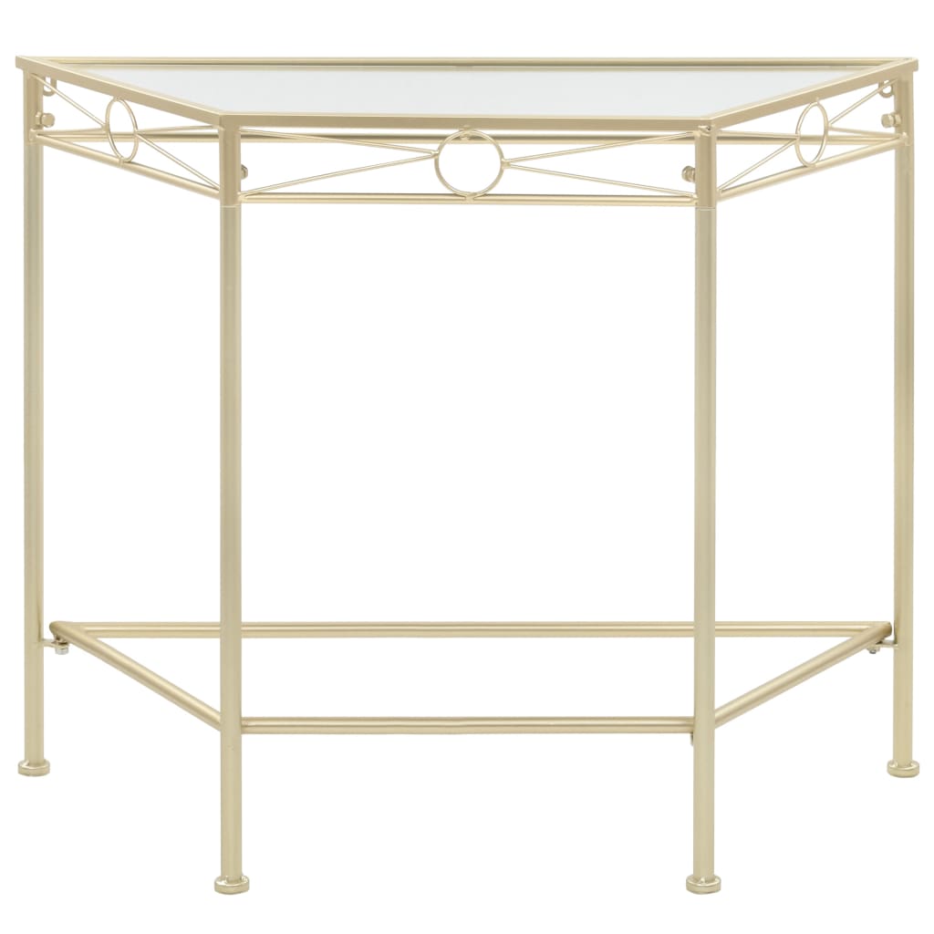 vidaXL Vintage Style Side Table 87x34x73 cm Metal Gold