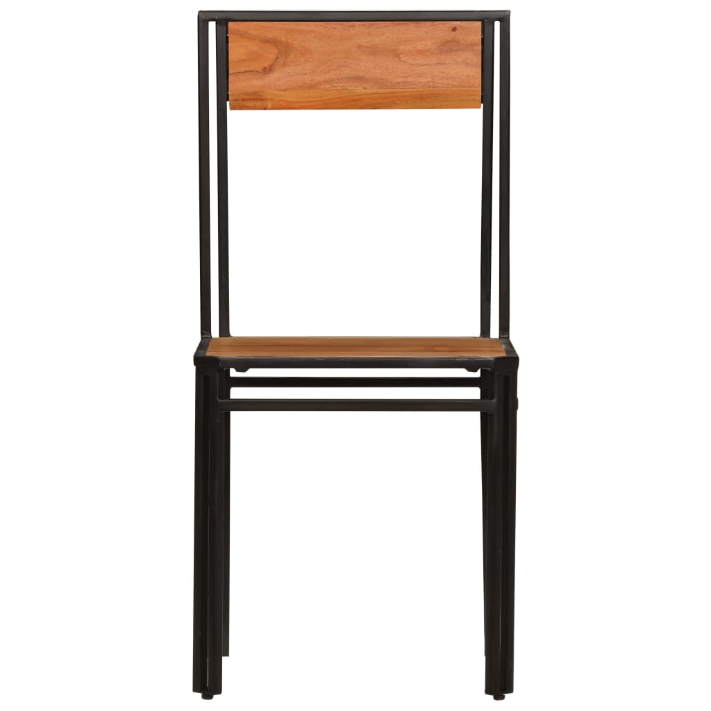 vidaXL Dining Chairs 2 pcs Solid Acacia Wood