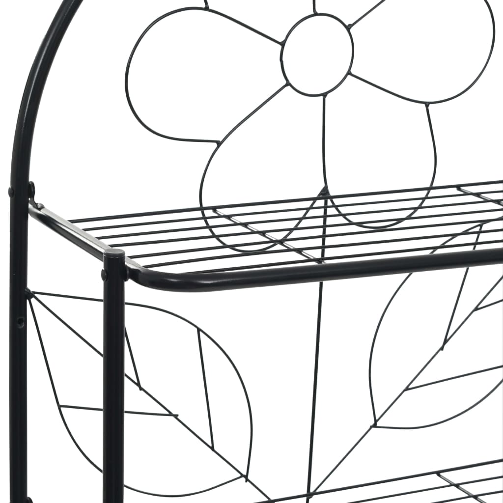 vidaXL Bathroom rack 60x33x174 cm black