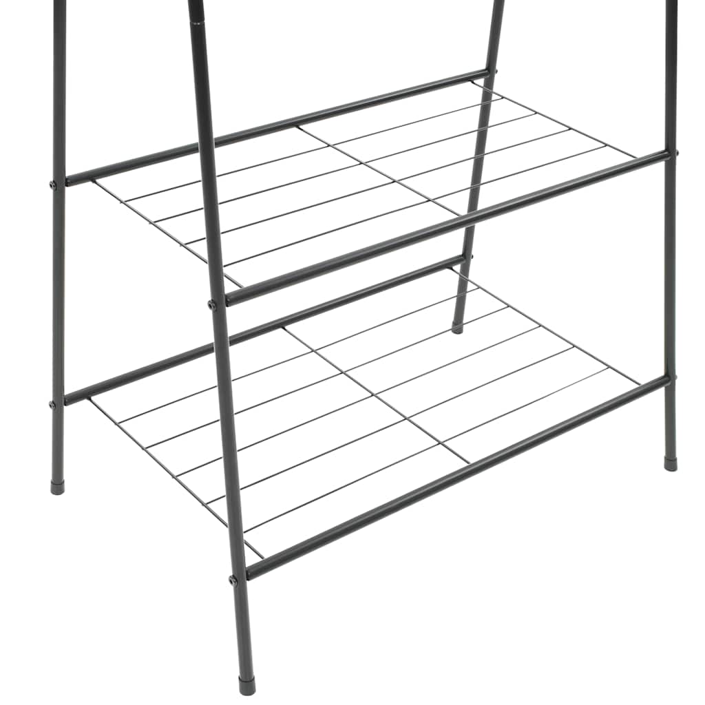 vidaXL Garment Rack 59x35x150 cm black