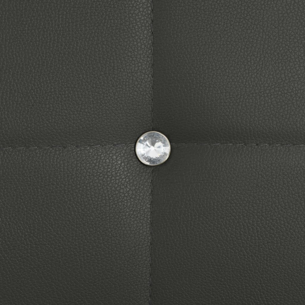 vidaXL Chaises de salle à manger 2 pcs similicuir gris
