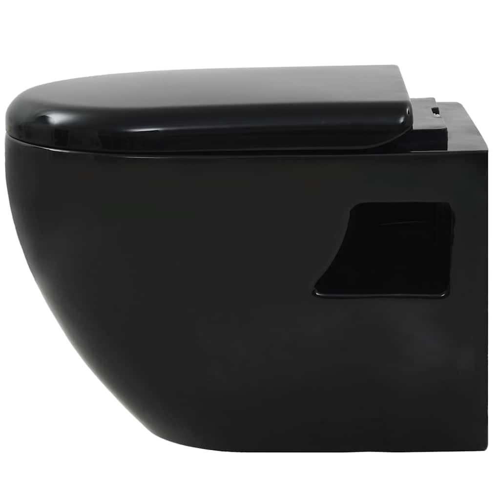 vidaXL Wall-Mounted Toilet Ceramic White