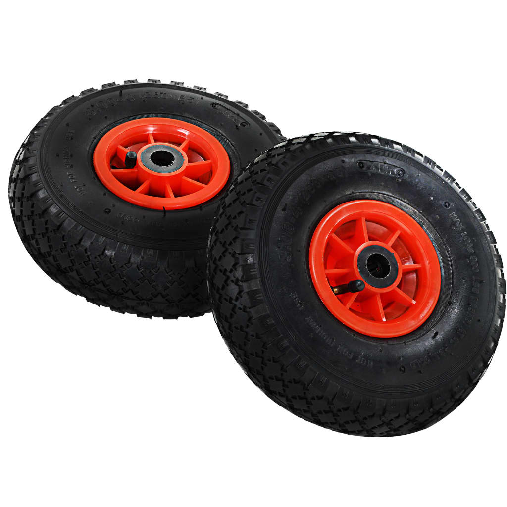 vidaXL Sack Truck Wheels 2 pcs 3.00-4 (245x82) Rubber