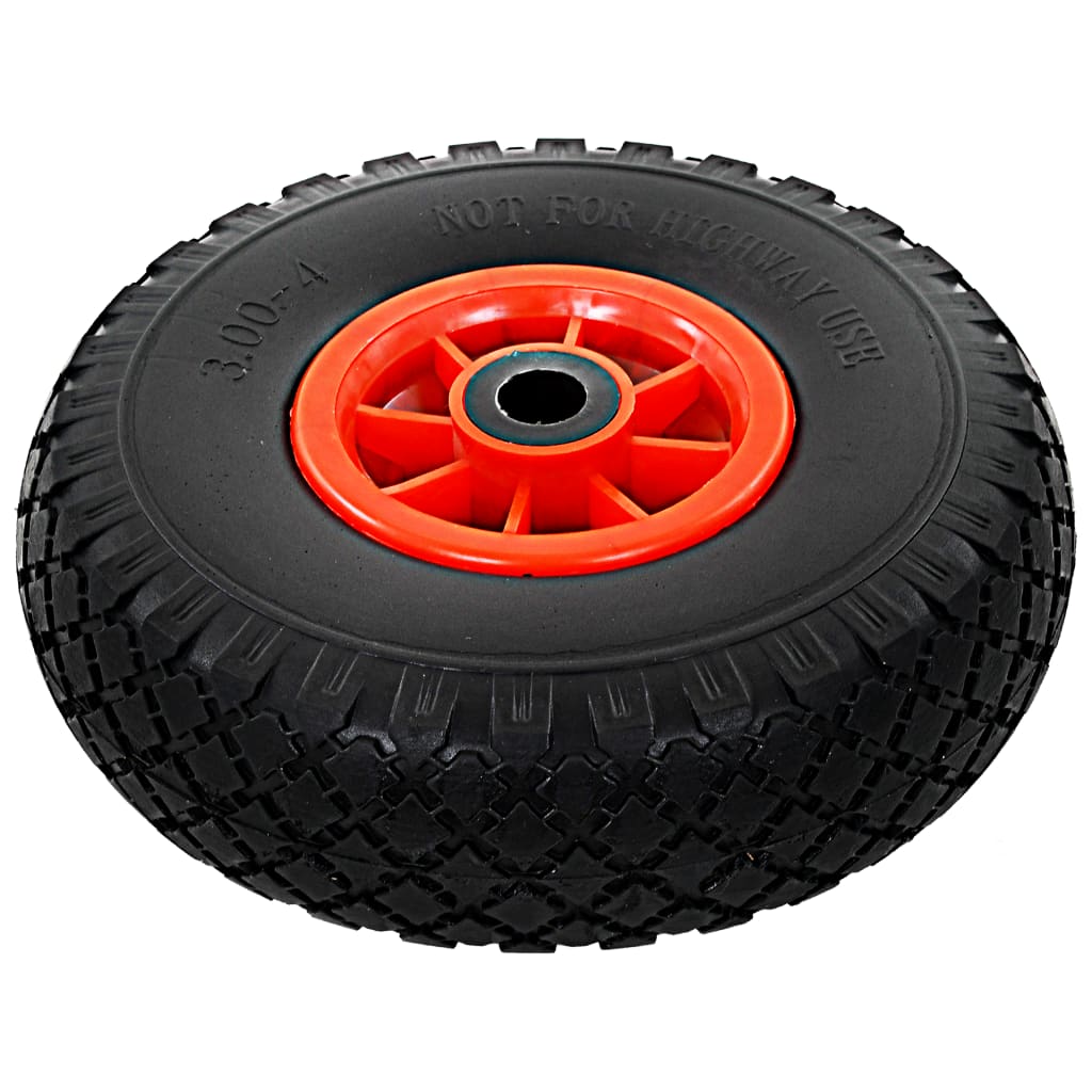 vidaXL Sack Truck Wheels 3.00-4 (260x85) Solid PU 2 pcs