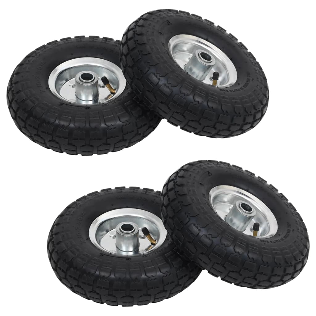 vidaXL Sack Truck Wheels 4.10/3.50-4 (260x83) Rubber 2 pcs